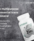 Ambrosial Ambrosial Zinc 30mg 60 Veg Capsules (Pack of 1-60 Capsules)