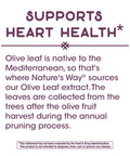 Nature's Way Olive Leaf, Premium Extract Supplement, 250 mg per serving, 60 Capsules