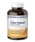 American Health Super Papaya Plus Digestive Enzyme Chewable Tablets Natural Papaya Flavor - Helps With Digestion & Nutrient Absorption Contains Papain & Other Enzymes - 360 Count 120 Total Servings