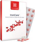 Healthspan IronCare (120 Tablets) | Added Vitamin C & B2, B6 & B12 | Stomach Friendly | Combats Tiredness & Fatigue | Supports Red Blood Cell Formation | Vegan Formula