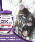 Doctor S Recipes Zinc Capsules 50 Mg From Highly Absorbable Zinc Picolinate & Gluconate, Supports Natural Immune Defense, Dna & Protein Formation, Cell Growth, Non-Gmo No Dairy 90 Veggie Caps