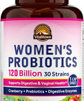 Vitalitown Probiotics for Women 120 Billion CFUs 30 Strains with Prebiotics & Digestive Enzymes & Cranberry Gut & Vaginal Health Delayed Release Caps