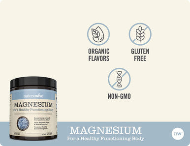 NatureWise Naturewise Magnesium Powder for Nerve Energy Support from Magnesium Citrate 2 Month Supply 303.6 Gram