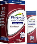 Electrolit Hydration Electrolytes Powder Packets, Fruit Punch, 8 Pack | Powdered Electrolyte Packets, Dehydration & Rehydration, Post Workout, Flavored Drink Mix, Gluten Free Water Enhancer Sticks