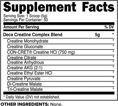 Primaforce Creatine-X 250 Grams - High-Performance 10 Creatine Complex - Unflavored