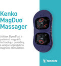 Nikken Magduo Massager 13201 Magnetic Deep Tissue Massage - Compact Portable Massager - Works Perfectly For Stress, Fatigue And Tight Muscles