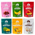 Mavuno Harvest Organic Dried Fruit Variety Pack | Dried Mango, Papaya, Pineapple, Banana, Jackfruit, & Tropical Mix | Healthy, Vegan, No Sugar Added, Non GMO Snacks for Kids & Adults | 2 Ounce, 6 Pack