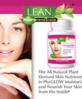 LEAN Nutraceuticals PhyGLOW Phytoceramides Ceramide Supplement with Multivitamins A, C, D, E - Skin Care Hydration Restoring Pills, Super Vegan Anti-Aging Wrinkle Support for Women and Men 30 Capsules