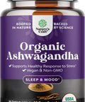 Natures Craft High Strength Organic Ashwagandha Supplements Ashwagandha Organic Tablets for Mood Support & Hormone Balance for Women & Men Root Extract Powder with Black Pepper for Better Absorption 30 Ct