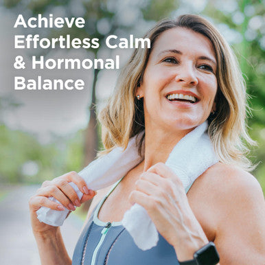 BB Company CalmAgain for Menopause Anxiousness Mood Balance for Women | Stay Calm Lower Cortisol Fewer Mood Swings | Siberian Rhubarb Sage Saffron | Menopause Relief | 30 Ct