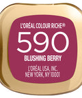 L'Oreal Paris L OrEal Colour Riche Original Creamy Hydrating Satin Lipstick With Argan Oil And Vitamin E Blushing Berry 1 Count