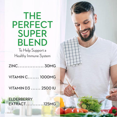 Maxi Health Quercetin 500mg with Zinc 30mg Vitamin C 1000mg Vitamin D 2500 IU Elderberry 125mg - Vegetarian Health Supplement for Adults Kosher - 90 Veggie Capsules