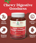 Natures Craft ACV Apple Cider Vinegar Gummies - Superfood Infused ACV Gummies Vitamins for Adults for Detox Cleanse Immune Support Digestion and Glowing Skin - Delicious Daily Energy Gummies with Vitamin B Complex