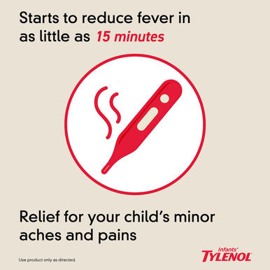 Tylenol Infants Acetaminophen Liquid Medicine Grape 2 fl. oz