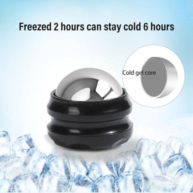 Cold Massage Roller Ball - Cryosphere Metal, Stays Cold For 6 Hours, Polar Healing Experience, Polar Roller Ice Ball Massage, Rapidly Relieve Muscle Pain And Tension