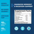 Natures Craft Pre Workout Nitric Oxide Supplement - Extra Strength L Arginine L Citrulline Supplement with Beta Alanine Nitric Oxide Booster for Enhanced Performance Strength Vascularity and Muscle Recovery