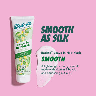 Batiste Heat Protectant For Hair & Leave In Conditioner Hair Mask, Smooth Formula, Hair Conditioner for Dry or Wet Hair, Infused with vitamin E for Enhancing Haircare, 4.3oz.
