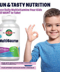 KAL Kids MultiSaurus Vitamins & Minerals | Berry, Grape & Orange Flavor | Childrens Daily Multivitamin | 180 Chewables