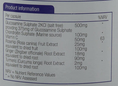 Natures Aid Glucosamine and Chondroitin Complex - Pack of 180 Capsules
