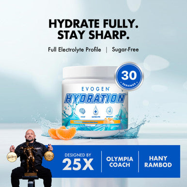 Evogen Hydration - Electrolytes Powder | Sugar-Free Electrolyte Powder Supplement for Hydration Energy and Recovery | Coconut Water B Vitamins Potassium | Tangerine | 30 Servings