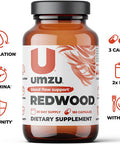 UMZU Redwood Nitric Oxide Booster Capsules 30 Day Supply N.O. Supplement for Circulatory Support