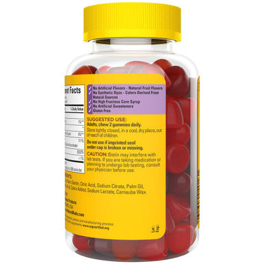 Nature Made Hair Skin and Nails with Biotin 2500 mcg, Dietary Supplement 90 Gummies, 45 Day Supply