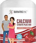 BariatricPal Calcium Citrate 500mg Chewable Tablets Cherry (30Day Supply)