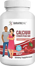 BariatricPal Calcium Citrate 500mg Chewable Tablets Cherry (30Day Supply)