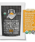 Fermentaholics Kombucha Scoby - Live Starter Culture Start A Half Gallon Batch Six Ounces Of Strong Mature Starter Tea - Brew Your Own Kombucha