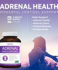Adrenal Support Cortisol Manager NonGMO Powerful Adrenal Health with LTyrosine Ashwagandha Maintain Balanced Cortisol Levels Stress Relief Fatigue Supplement 60 Capsules