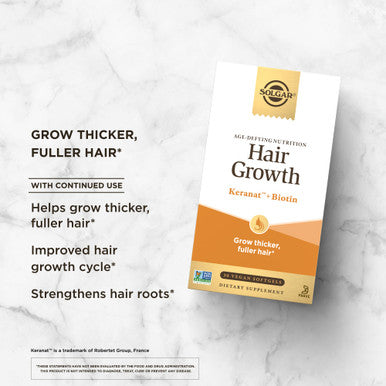 Solgar Hair Growth Age Defying Nutrition For Men & Women 30 Servings