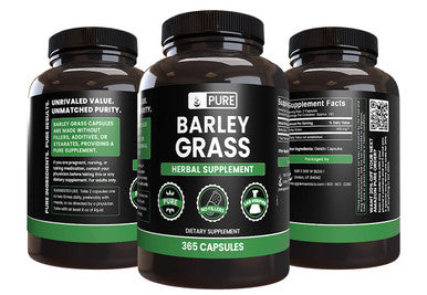 PURE ORIGINAL INGREDIENTS Barley Grass (365 Capsules) No Magnesium Or Rice Fillers, Always Pure, Lab Verified