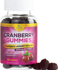 Nature's Nutrition Cranberry Gummies 5X Extract, Urinary Tract Health Support - Vitamin C for Immune Support, Non-GMO, Gluten Free Cranberry Concentrate Supplement Pills for Men & Women - 60 Gummies