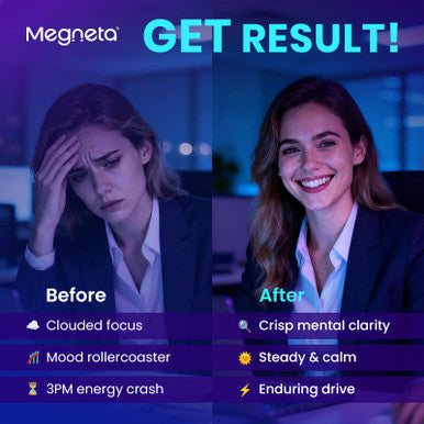 Megneta Methylene Blue Pharmaceutical Grade Capsules For Humans - Triple-Pathway Formula With Pure Mb Nac L-5-Mthf L-Theanine& Methyl B12 | Cognition Mental Clarity Cellular Energy & Antioxidant Support
