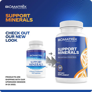 Biomatrix Mineral Supplement For Men And Women, Chelated Minerals Iron-Free, Calcium, Magnesium, Copper, Zinc, Vitamin D, Iodine Veggie Caps, 30-Day Supply
