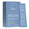 BodyHealth PerfectAmino Electrolyte Drink Mix Lemon Lime No Sugar Keto & Fasting Friendly Hydration with Trace Minerals Stick Packs