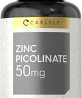 Carlyle Zinc Picolinate 50mg | 300 Capsules | Non-GMO and Gluten Supplement