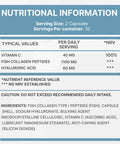 Omnia Marine Collagen Capsules 1200mg Premium Skin Hair & Nail Health Support for Women & Men Enriched with Type I Collagen Hyaluronic Acid & Vitamin C High-Potency Formula UK Made 60 Capsules