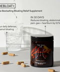 The Nue Co. DEBLOAT Daily Gut Health Supplement for IBS Symptoms and Bloating Relief Vegan GlutenFree SugarFree 30 Day Supply