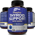Nutriflair Thyroid Support Complex, 120 Capsules - With Iodine, Black Pepper, Ashwagandha, Vitamin B12 - Thyroid Supplement For Women And Men