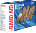 Band-Aid Flexible Fabric Adhesive Bandages Assorted 100 Ea (Pack Of 12)