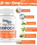 17-In-1 Brain Supplement For Memory And Focus - Nootropic Brain Supplement For Concentration, Clarity, Energy & Focus - Natural Caffeine Blend With Vitamins, Amino Acids & Herbal Extracts - 60 Tablets