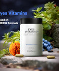 Codeage Eyes Vitamins - AREDS 2 Based Formula Supplement - 2-Month Supply - Vitamins A C E Zinc Lutein Astaxanthin Zeaxanthin Eyebright Marigold Bilberry Saffron Omega-3-120 Capsules