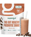 Supergut Prebiotic Shakes | Meal Replacement | Boost GLP-1 | High Protein and Fiber | No Added Sugar | Keto Food Meal Snack (Mocha Latte 14 servings)