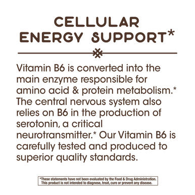 Nature's Way Vitamin B-6, 50 mg per serving