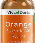 Viva Doria 100% Pure Sweet Orange Essential Oil, Undiluted, Food Grade, Southeast - USA Orange Oil, 118 mL (4 Fl Oz)