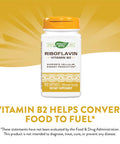 Nature'S Way Riboflavin Vitamin B2, Supports Cellular Energy Production*, 100Mg Per Serving, 100 Capsules