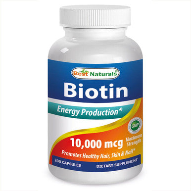 Best Naturals Maximum Potency Biotin 10000 Mcg For Healthier And Longer Hair Growth Support Formula 200 Count