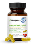 Nutrigent Ubiquinol 75Mg Coq10 High Absorption Water And Fat Soluble Natural Supplement Form Of Coenzyme Q10 Antioxidant For Heart Health & Energy Production 30 Capsules