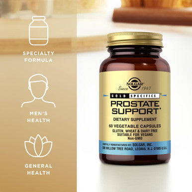 Solgar Prostate Support - 60 Vegetable Capsules - Non-Gmo Vegan Gluten Free & Dairy Free - 30 Servings